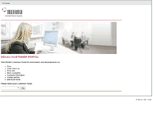 Tablet Screenshot of index.cp.rehau.com